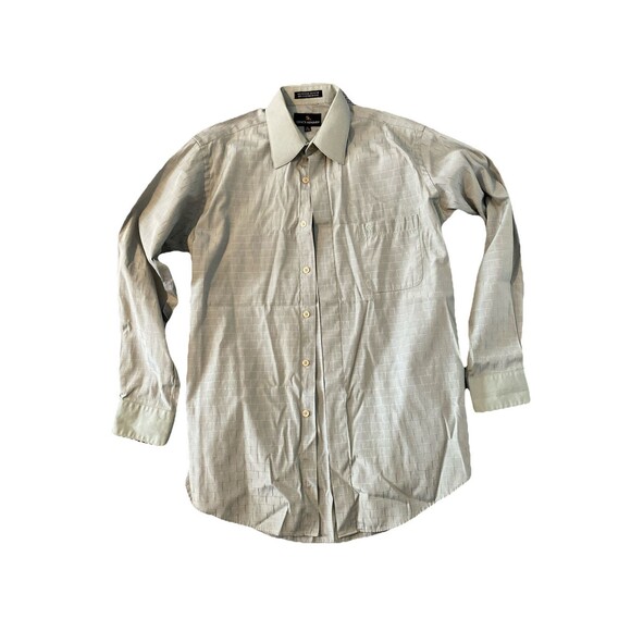Stacy Adams Men’s Designer Green Button Down Dress Shirt Size‎ 15.5-32/33 - Picture 1 of 6